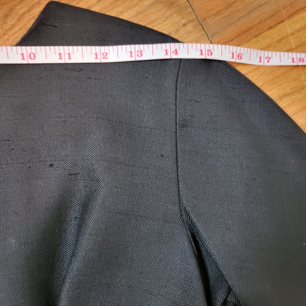 Vintage 1950s Neiman Marcus Elegant Black Dress With Bow Detail On Front - Picture 13 of 16